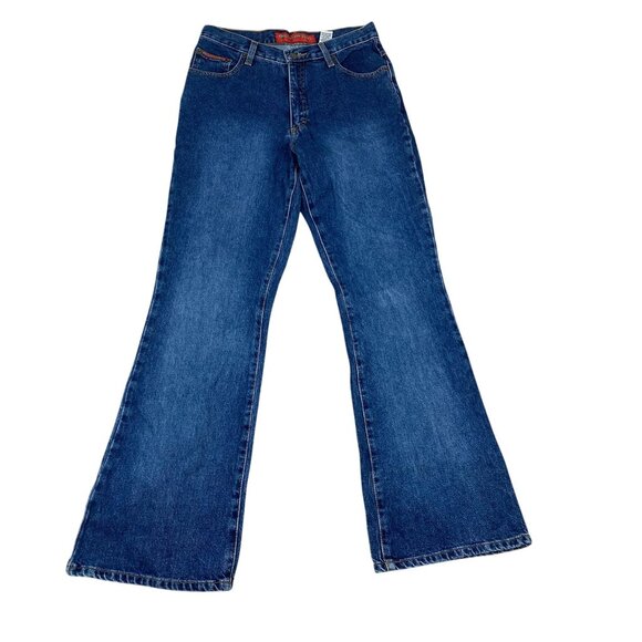 Once Again Women's Jeans Size 11 Flare Leg High Waist Denim 100% Cotton - Picture 1 of 14